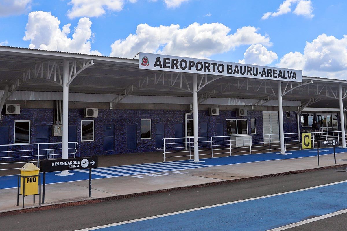 O secretário de Estado de Logística e Transportes, Laurence Casagrande Lourenço, particpa da cerimônia de entrega das obras de cobertura externa e melhorias do Aeroporto de Bauru/Arealva. Local: Bauru/SP Data: 17/03/2018 Foto: Governo do Estado de São Paulo