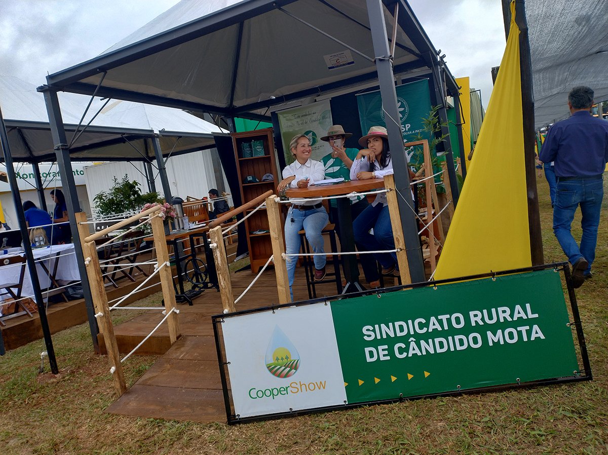 Estande do Sindicato Rural de Cândido Mota