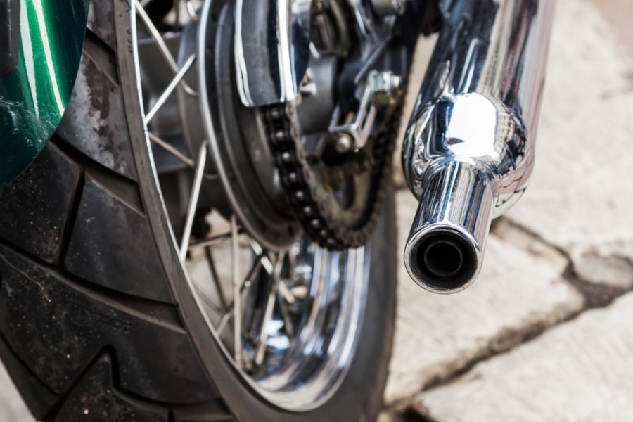 Escapamento-motocicleta
