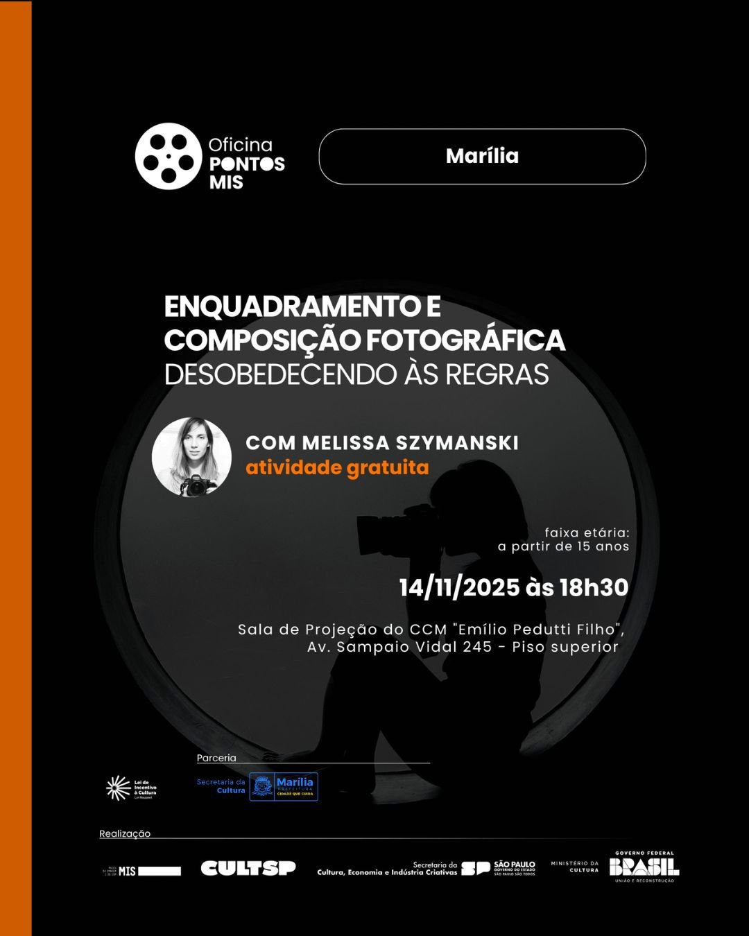 10-11 Cultura tem inscrições abertas para Oficina pontos MIS “Enquadramento e Composição Fotográfica”