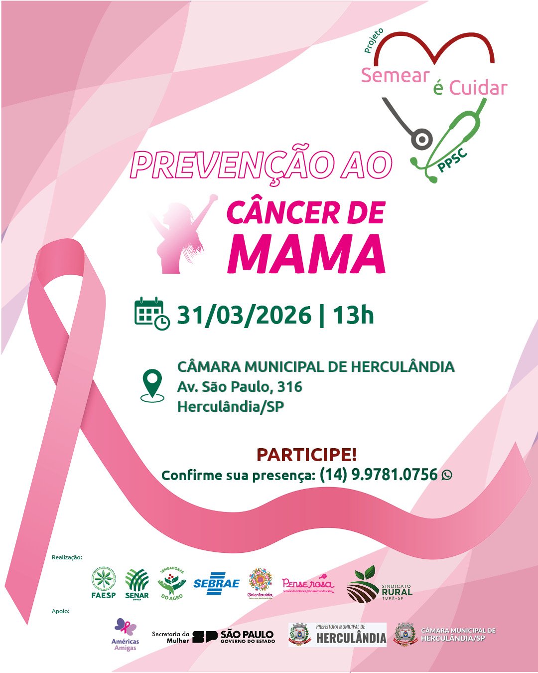 CONVITE Semear e Cuidar MAMA Tupa - Herculandia 31-03