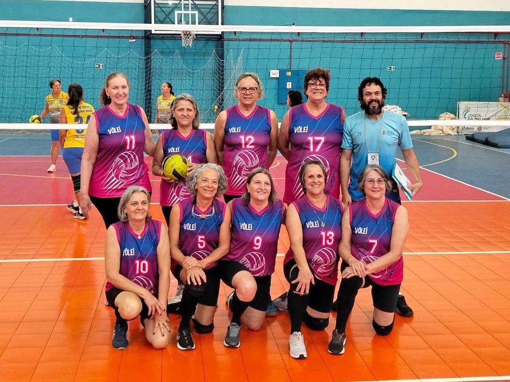 01-09 Voleibol Adaptado de Marília vence três partidas na 6ª etapa da Super Liga Melhor Idade2